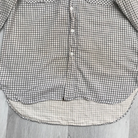 BILLY REID MENS SHIRT GRAY CHECK BUTTON LONG SLEEVE MADE IN ITALY M - Picture 8 of 10